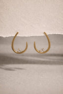 Single Stone Hoops