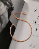 Snake anklet Rosegold