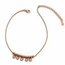 Kiara anklet Rosegold