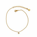 White Stone anklet