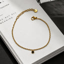Black Stone anklet