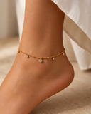 Heart anklet