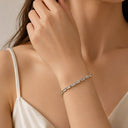 Adjustable square tennis bracelet