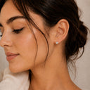 Heart solitaire Studs