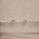 Heart solitaire Studs