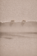 Heart solitaire Studs