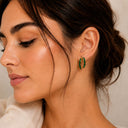 Clara Emerald Hoops