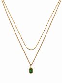 Emerald double layered chain