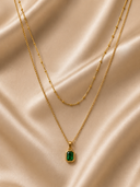 Emerald double layered chain