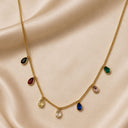 Teardrop Multiple Stones Chain