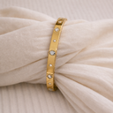 Oval square stone kada baby size