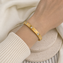 Oval square stone kada baby size