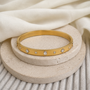 Oval square stone kada baby size