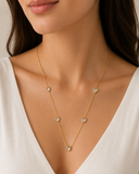 Kiara White Stone Chain