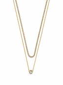 Double Layer Tennis Stone Chain