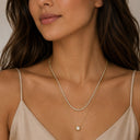 Double Layer Tennis Stone Chain