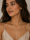 Double Layer Tennis Stone Chain