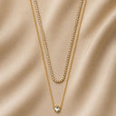 Double Layer Tennis Stone Chain