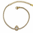 Tennis oval stone bracelet
