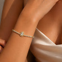 Tennis oval stone bracelet