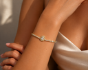 Tennis oval stone bracelet