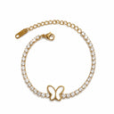 Tennis butterfly bracelet