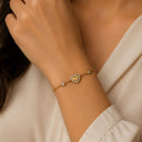 Heart stone single bracelet