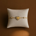 Heart stone single bracelet