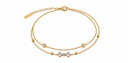 Double layered bow bracelet