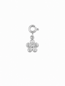 Charm flower silver