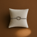 French knot Silver bracelet