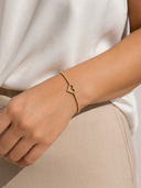 Tennis heart stone bracelet