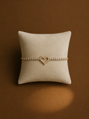Tennis heart stone bracelet