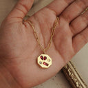 Chunky red stone chain