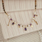 Lavender luxe stone chain