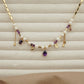 Lavender luxe stone chain