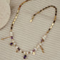 Lavender luxe stone chain