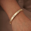 Flower stone kada thin