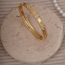Flower stone kada thin