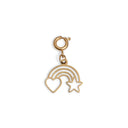 Rainbow heart charm