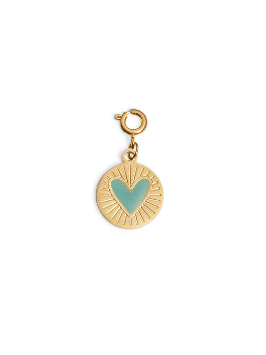 Heart blue charm