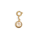 Yellow Stone round charm