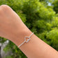 Adjustable heart bracelet