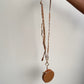 Brown Studded Phone Strap