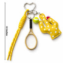 Cactus yellow bag charm
