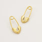 Safety Pin Heart Studs