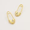 Safety Pin Heart Studs