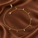 Infinity stone anklet