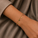 Dolphin multi stone bracelet