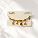 Cosmic stone charm bracelet